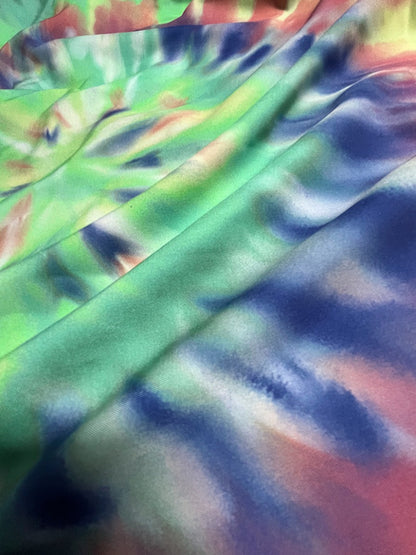 Dropped Shoulder Tie Dye Blouse