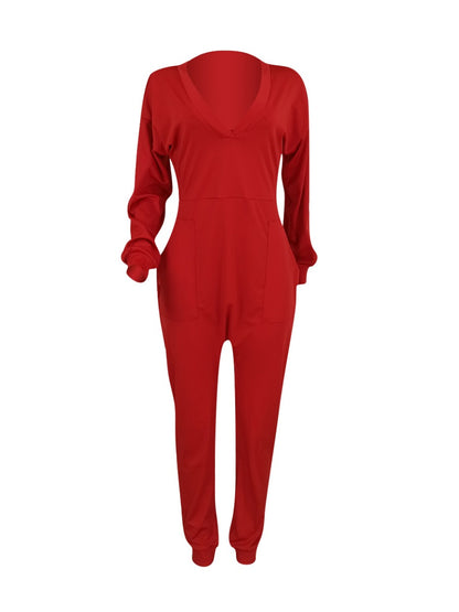 BASICS V Neck Regular Fit Jumpsuit